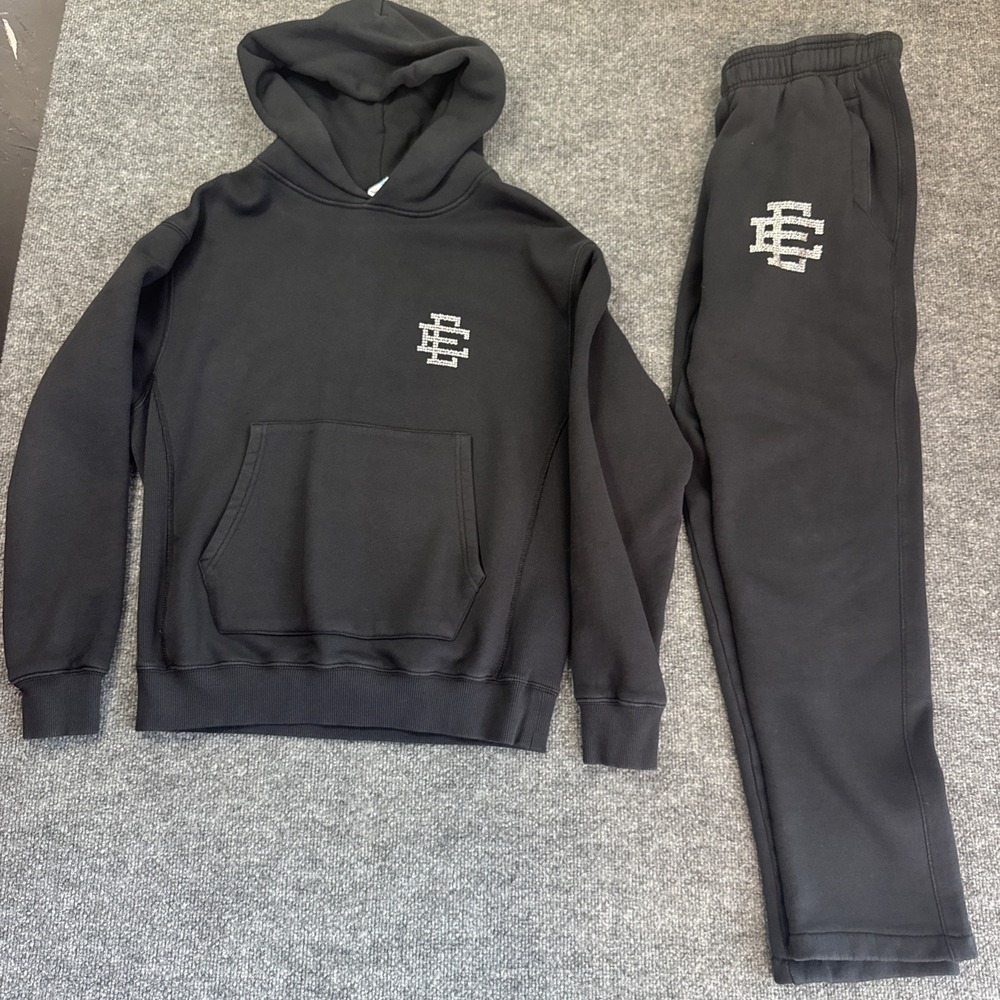Eric Emanuel EE Basic Core Swarovski SET Size Small - Hoodie + Sweatpants